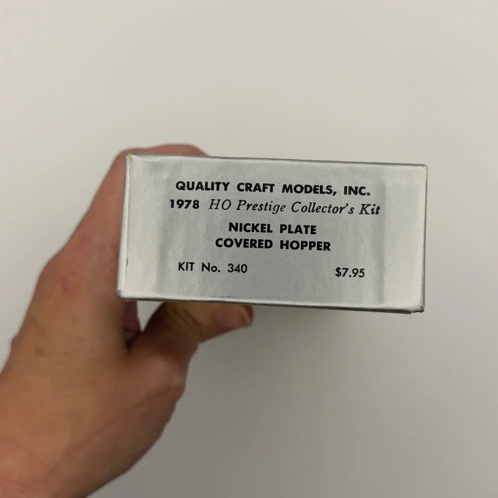 Quality Craft Models Nickel Plate Covered Hopper HO Scale 1978 Prestige Kit 340